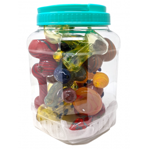 6" Assorted Designs Bubblers 10ct JAR [ZDJAR10B]