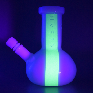 KLEAN - Black & White Series Mini Bong - Glow in the Dark 