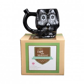 Skull Roast & Toast Mug - Black