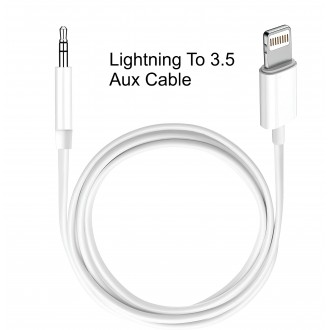 Lightning To 3.5 Aux Cable [AUX-I7-1W]