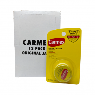 Carmex Classic Lip Balm Jars- 12ct Display