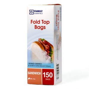 Family Essentials Sandwich Bags - 150ct Display