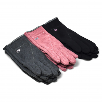 DK Fleece Touch-Compatible Mens Gloves - 6pk