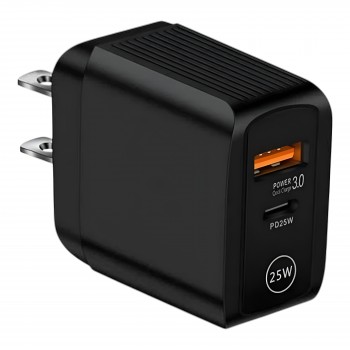 USB-C - 25w Fast Adapter Dual Port Power Adapter