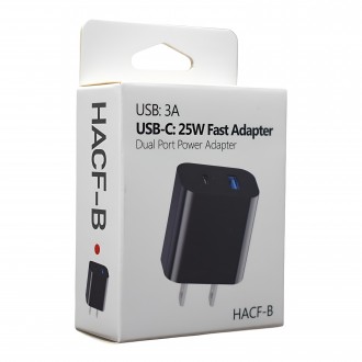 USB-C - 25w Fast Adapter Dual Port Power Adapter