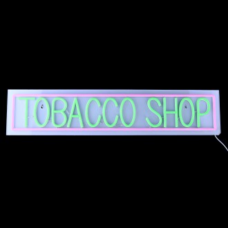 27" x 6" Neon Sign With Remote Controller - Tobacco Shop #2 [LED-NS004]