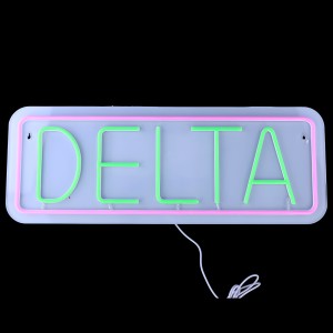 24" x 8.8" Neon Sign With Remote Controller - Delta [LED-NS006]