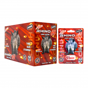 Rhino 69 Adult Enhacement 24000k Capsules - 12ct Display