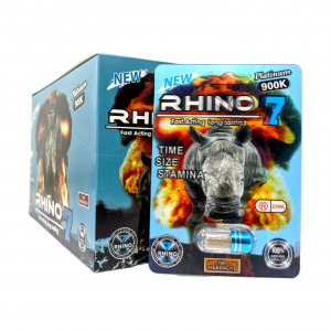 Rhino 7 Adult Enhacement 900k Platinum Capsules (24ct Display)