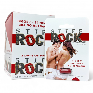 STIFF ROCK Male Sexual Enchancement Capsules (22ct Display)