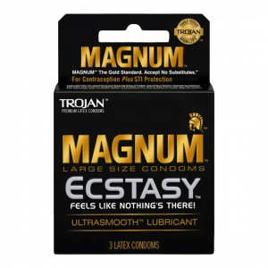 Trojan Magnum Ecstacy 3's Ultra Smooth Lubricant Condoms - 6pk