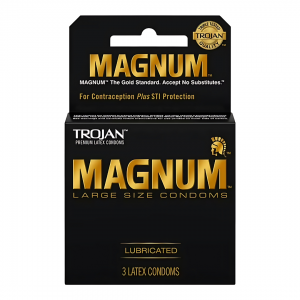 Trojan Magnum 3's Lubricated Condoms - 6pk