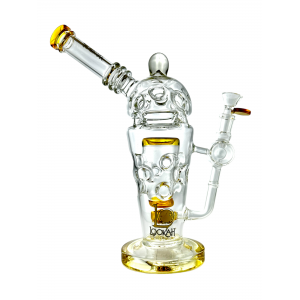 Lookah Glass - 13.5" Fabb Egg Body W/ Jelly Fish Perc Water Pipe - [WPC729]