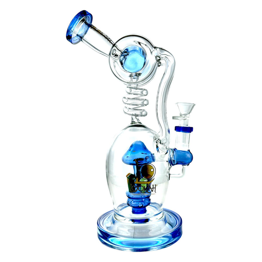 Lookah Glass 12" Mushroom Valley Glass Water Pipe Skygate Wholesale