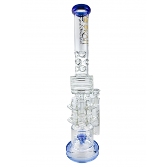 Lookah Glass - 20" Triple HoneyComb Chamber Multi Perc Water Pipe -  [WPC756]