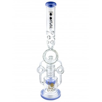 Lookah Glass - 21" Donut Chambers Multi Perc Water Pipe - [WPC760]