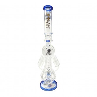 20" Lookah Spiral Barrel Double Chamber With Multi Honeycomb Perc Recycler Water Pipe - [WPC770]