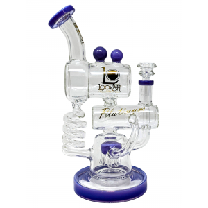 11" Lookah Shower Perc Double Chamber Coil Recycler [WPC784]