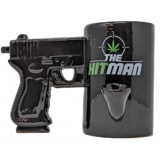 High Point Ceramic The Hitman Gun Mug Hand Pipe - [PM027]