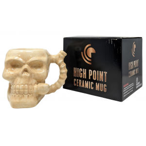 High Point Ceramic Skull Mug Hand Pipe - [PM030]