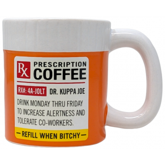 High Point Ceramic Rx Prescription Mug Hand Pipe - [PM058]