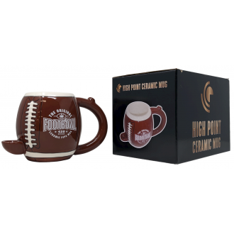 High Point Ceramic American Football Mug Hand Pipe - [PM064]