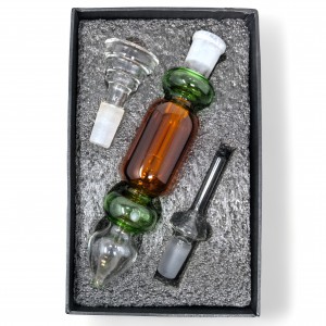 2-In-1 Nectar Collector Set with Dry Herb Bowl & Quartz Tip - [GW9753]