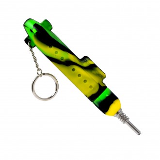 4.5" Keychain Style Submarine 10mm Silicone Nectar Collector - Assorted