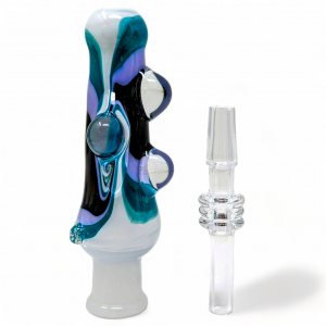 3.5" Sketchow Glass Art Nectar Collector W/ Quartz Tip - [D1413]