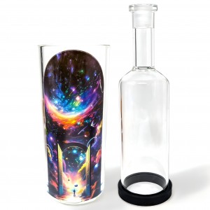 On Point Glass - 8" Galactic Gateway - A Cosmic Adventure Gravity Water Pipe - [HXCP484A]