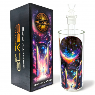 On Point Glass - 8" Galactic Gateway - A Cosmic Adventure Gravity Water Pipe - [HXCP484A]