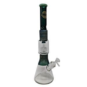 19" On Point Glass Matrix Perc Fumed Art Water Pipe [JD952]