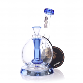 On Point Glaass - 5" Steamy Sesh Tea Kettle Style W/ Perc Mini Water Pipe - [SK-7012]