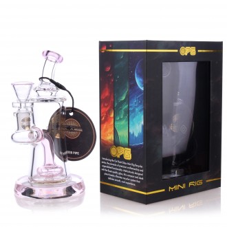 On Point Glass - 5" Pocket Puddle W/ Matrix Perc Mini Water Pipe - [SK-7013]