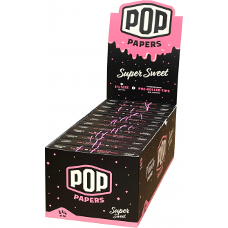 Pop Papers 1 1/4 With Flavored Tips - (Display of 24)