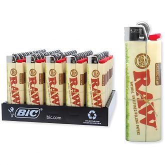 Raw Bic Lighter 3-Tier Display - Six 50ct Packs