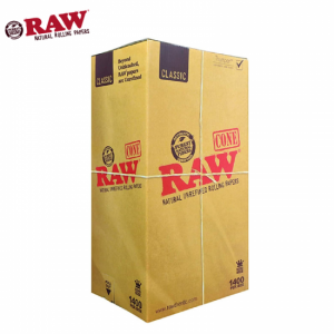 RAW CLASSIC BULK 109mm/26mm KING SIZE CONES 1400 CT