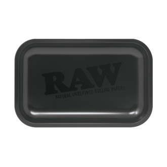 Raw Murder'd Black Matte Finish Metal Rolling Tray - Small