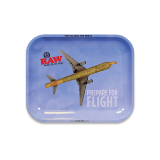 Raw Rolling Tray Flying High Metal