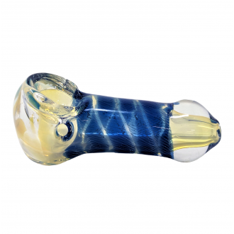 2.5" Gold Fumed Heavy Body Art Hand Pipe (Pack of 2) - [RJA53]