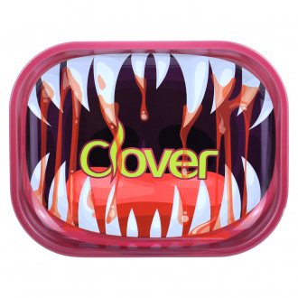 Clover Glass - Tantalizing Enigma Design Small Rolling Tray (5.5 X 7)