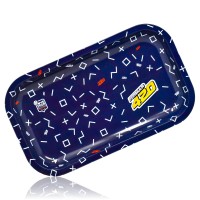 Formula 420 Medium Rolling Tray 10"x 6" - Blue Matrix