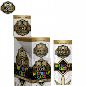 Billionaire Hemp Wraps (Pack of 2) - (Display of 25)