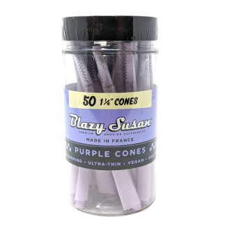 Blazy Susan Purple 1 1/4 Cones - 50ct Jar 