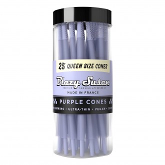 Blazy Susan Purple Queen Size Cones 120/ 40mm - 25ct Jar