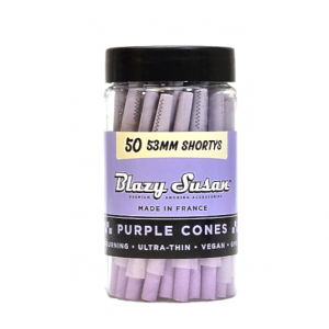 Blazy Susan Purple Cones 53mm Shortys - 50ct Jar