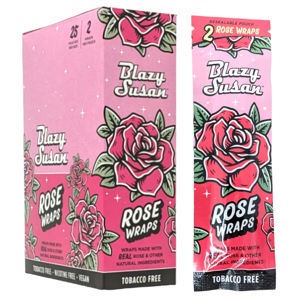 Blazy Susan Rose Petal Hemp Wraps - Great and Light Flavor