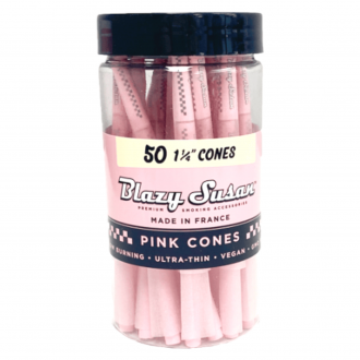 Blazy Susan Pink 1 1/4 Cones - 50ct Jar 