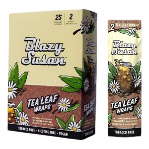 Blazy Susan Real Tea Leaf Wraps - 2pc/25ct Display