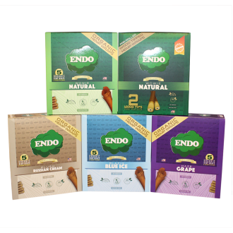 Endo Hemp Wraps With Corn Filters 5ct - (Display of 15) 